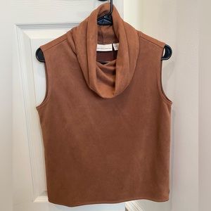 Sleeveless Cowl Neck Blouse